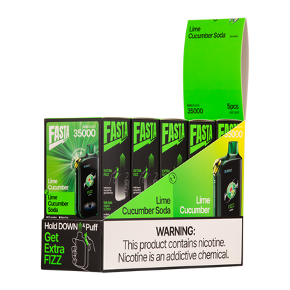 BUY 1 GET 1 FREE Lime Cucumber / Lime Cucumber Soda FASTA Burrst 35000 | Vape Amazon India