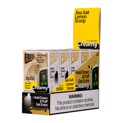 BUY 1 GET 1 FREE Sea Salt Lemon Scoop FASTA Burrst (Creamy Edition) | Vape Amazon India