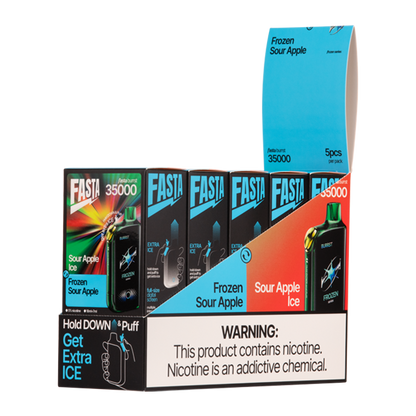 BUY 1 GET 1 FREE Sour Apple Ice / Frozen Sour Apple FASTA Burrst 35000 | Vape Amazon India