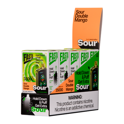 BUY 1 GET 1 FREE Sour Double Mango FASTA Burrst 35000 (Sour Edition) | Vape Amazon India