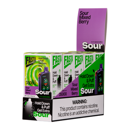 BUY 1 GET 1 FREE Sour Mixed Berry FASTA Burrst 35000 (Sour Edition) | Vape Amazon India