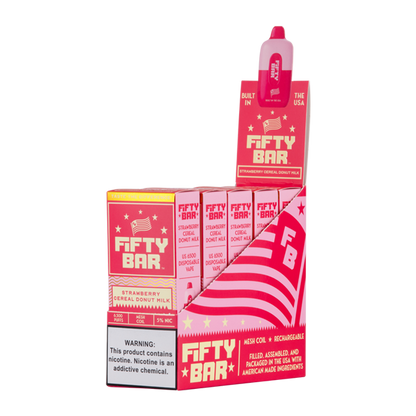 Strawberry Cereal Donut Milk Fifty Bar