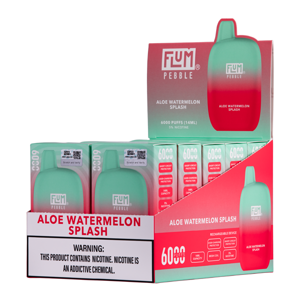 BUY 1 GET 1 FREE Aloe Watermelon Splash FLUM Pebble | Vape Mumbai India - Vape Mumbai India