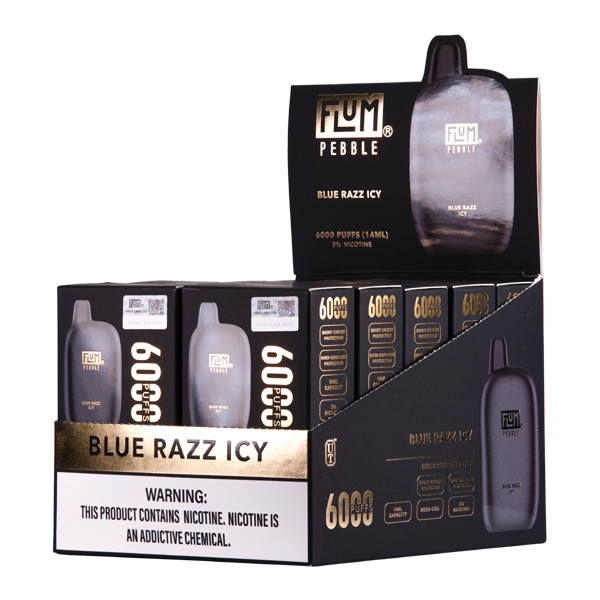 BUY 1 GET 1 FREE Blue Razz Icy FLUM Pebble | Vape Mumbai India