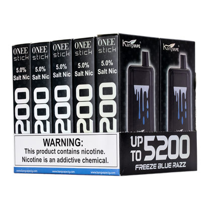 BUY 1 GET 1 FREE Freeze Blue Razz Kangvape Onee Stick 5200 | Vape Amazon India
