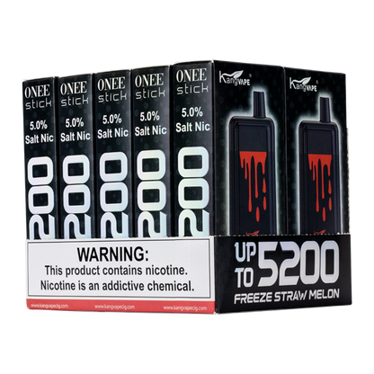 BUY 1 GET 1 FREE Freeze Straw Melon Kangvape Onee Stick 5200 | Vape Amazon India