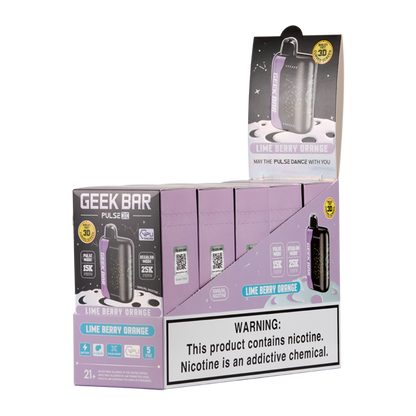 Lime Berry Orange Geek Bar Pulse X 25k