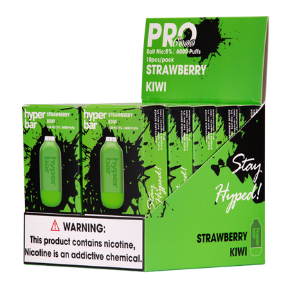 BUY 1 GET 1 FREE Strawberry Kiwi Hyper Bar Pro 6000 | Vape Amazon India