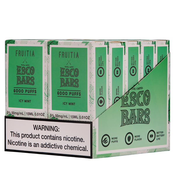 BUY 1 GET 1 FREE Icy Mint Esco Bar 6000 | Vape Amazon India