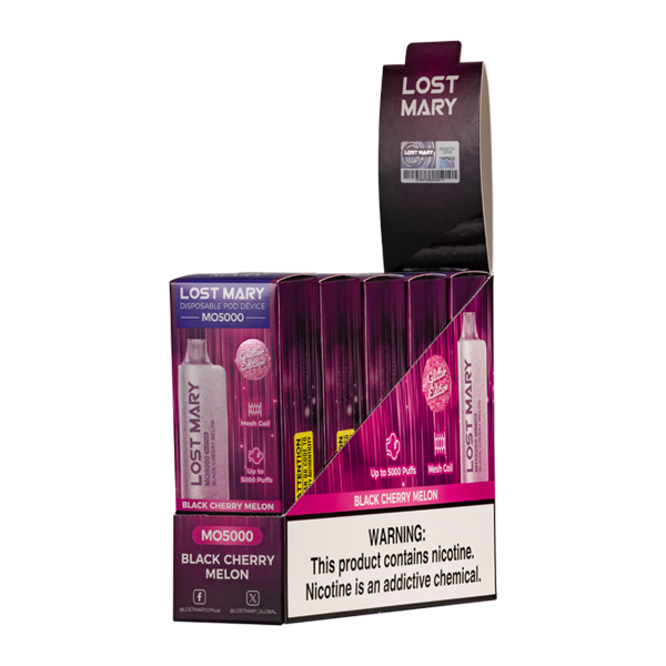 Black Cherry Melon Lost Mary MO5000 (Glitter Edition)