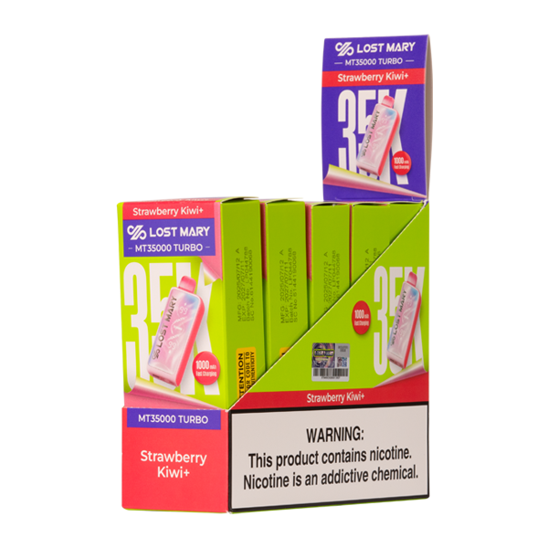 BUY 1 GET 1 FREE Strawberry Kiwi Lost Mary MT35K Turbo | Vape Amazon India