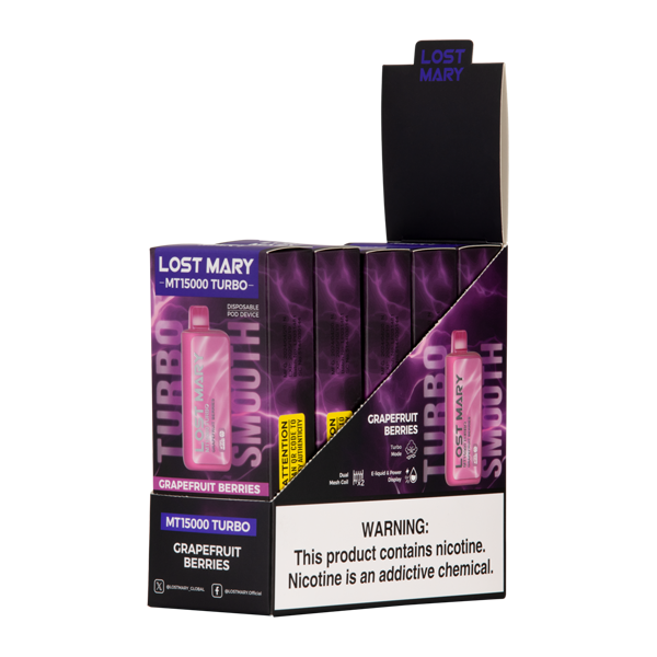 BUY 1 GET 1 FREE Grapefruit Berries Lost Mary MT15000 Turbo | Vape Amazon India