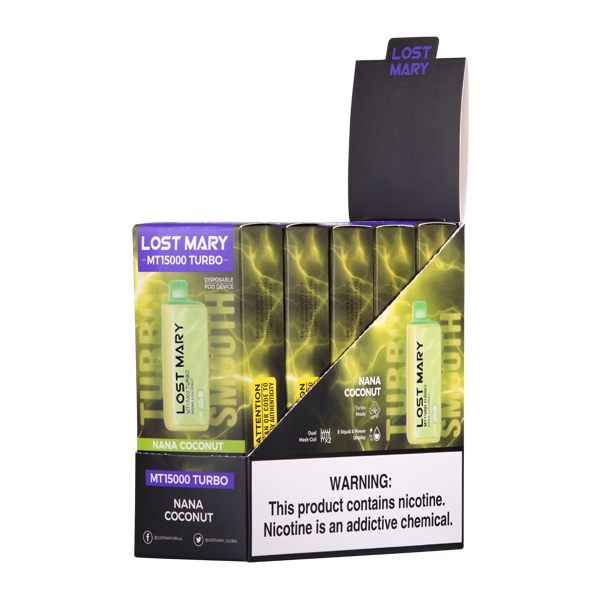 BUY 1 GET 1 FREE Nana Coconut Lost Mary MT15000 Turbo | Vape Amazon India