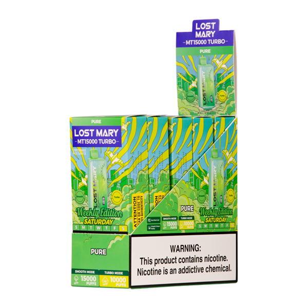 BUY 1 GET 1 FREE Pure Lost Mary MT15000 Turbo (Saturday) | Vape Amazon India