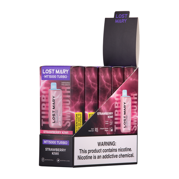 BUY 1 GET 1 FREE Strawberry Kiwi Lost Mary MT15000 Turbo | Vape Amazon India
