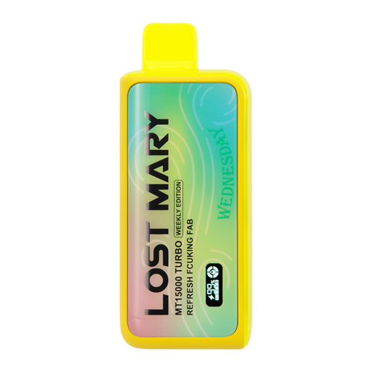 BUY 1 GET 1 FREE Refresh Fcuking Fab Lost Mary MT15000 Turbo (Wednesday) | Vape Amazon India