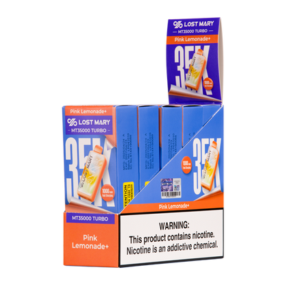 BUY 1 GET 1 FREE Pink Lemonade Lost Mary MT35K Turbo | Vape Amazon India