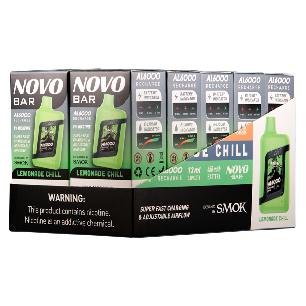 BUY 1 GET 1 FREE Lemonade Chill Novo Bar AL6000 | Vape Amazon India