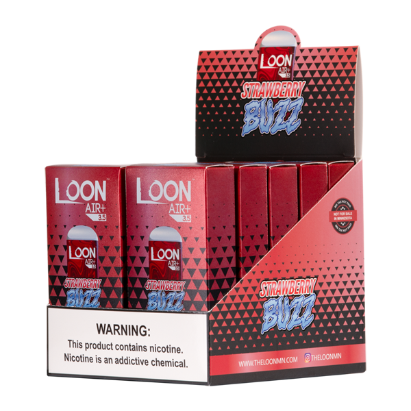 BUY 1 GET 1 FREE Strawberry Ice Loon Air+ | Vape Amazon India
