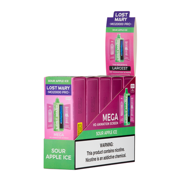 BUY 1 GET 1 FREE Sour Apple Ice Lost Mary MO20000 PRO | Vape Amazon India