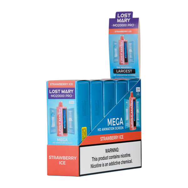 BUY 1 GET 1 FREE Strawberry Ice Lost Mary MO20000 PRO | Vape Amazon India