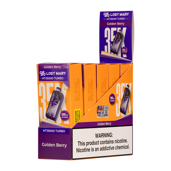 BUY 1 GET 1 FREE Golden Berry Lost Mary MT35K Turbo | Vape Amazon India