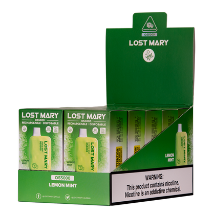 BUY 1 GET 1 FREE Lemon Mint Lost Mary OS5000 | Vape Amazon India