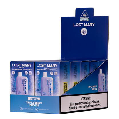 BUY 1 GET 1 FREE Triple Berry Duo Ice Lost Mary OS5000 | Vape Amazon India