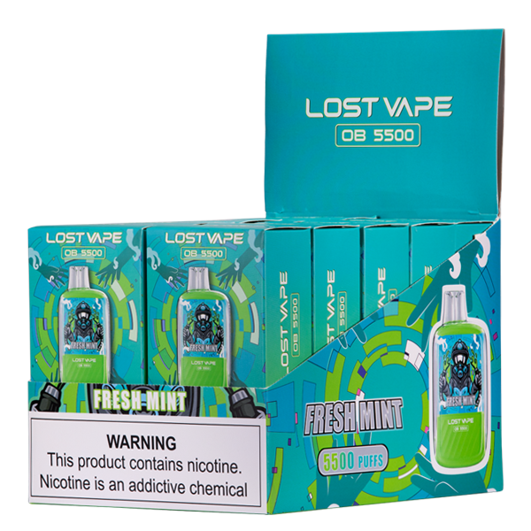BUY 1 GET 1 FREE Fresh Mint Lost Vape OB5500 | Vape Amazon India
