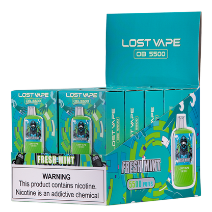BUY 1 GET 1 FREE Fresh Mint Lost Vape OB5500 | Vape Amazon India
