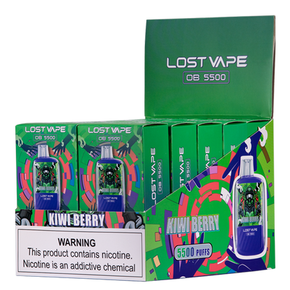 BUY 1 GET 1 FREE Kiwi Berry Lost Vape OB5500 | Vape Amazon India