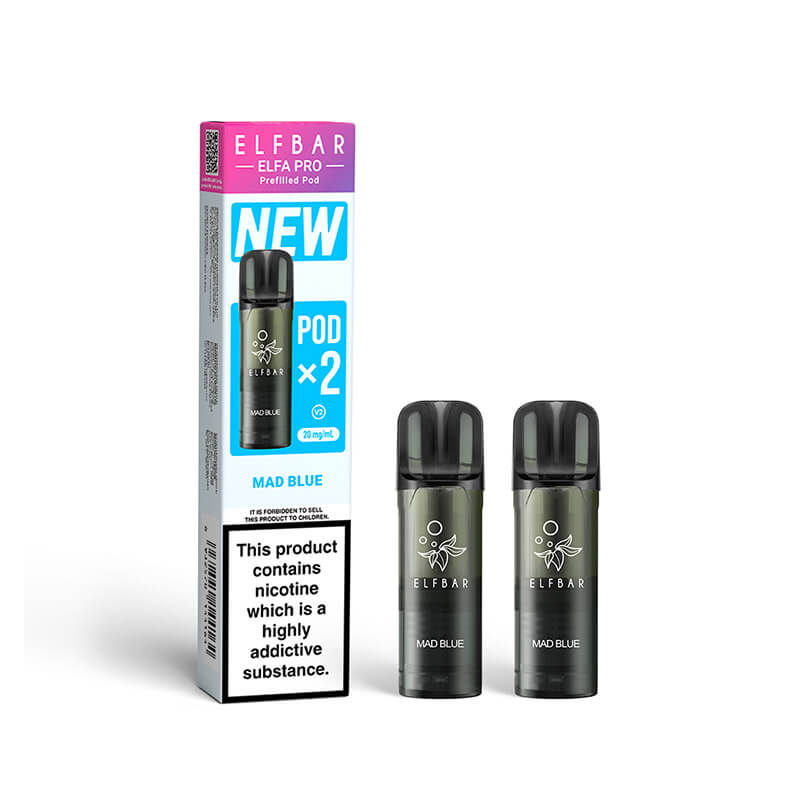 Elf Bar Elfa Pro Mad Blue Prefilled Pod 20mg - 2 Pack