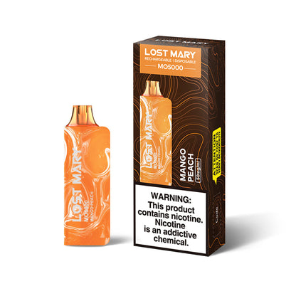 BUY 1 GET 1 FREE Mango Peach Lost Mary MO5000 | Vape Amazon India