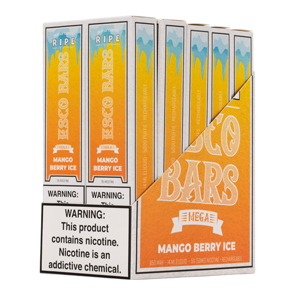 BUY 1 GET 1 FREE Mango Berry Ice Esco Bar MEGA | Vape Amazon India