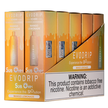 BUY 1 GET 1 FREE Mango Lemonade EVODRIP SO4500 | Vape Amazon India