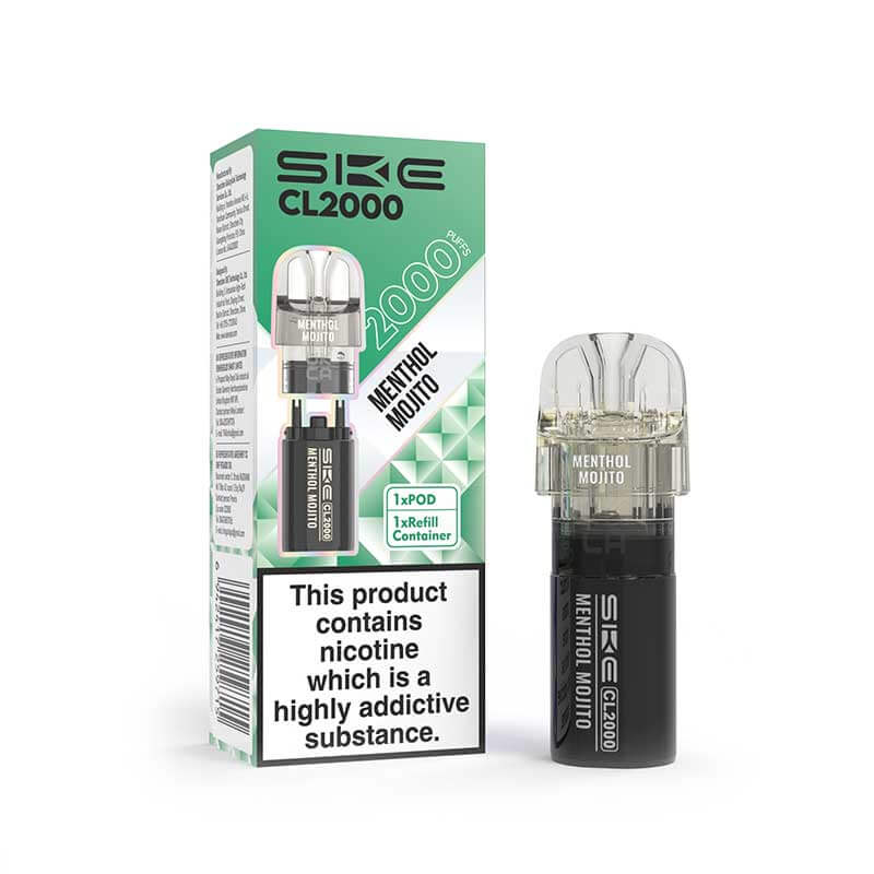 SKE CL2000 Menthol Mojito Prefilled Pod + Refill - 20mg