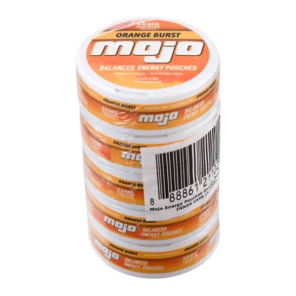 BUY 1 GET 1 FREE Orange Burst Mojo Balanced Energy Pouches | Vape Amazon India MOJO