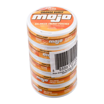 BUY 1 GET 1 FREE Orange Burst Mojo Balanced Energy Pouches | Vape Amazon India MOJO