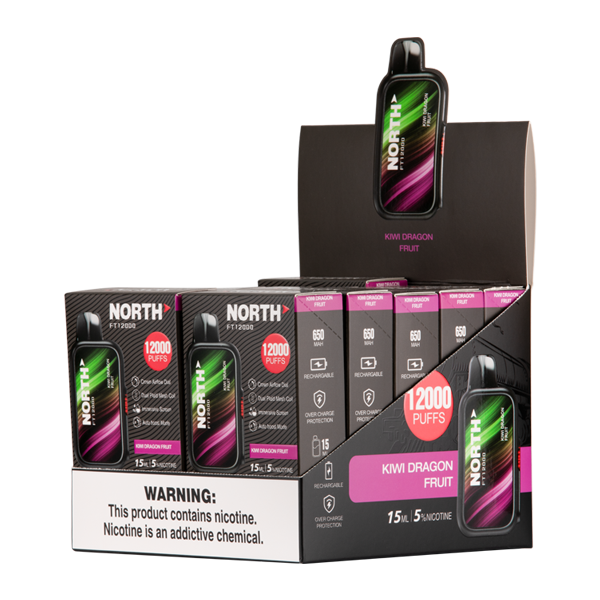 BUY 1 GET 1 FREE Kiwi Dragon Fruit North FT12000 | Vape Amazon India