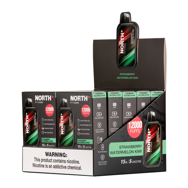 BUY 1 GET 1 FREE Strawberry Watermelon Kiwi North FT12000 | Vape Amazon India