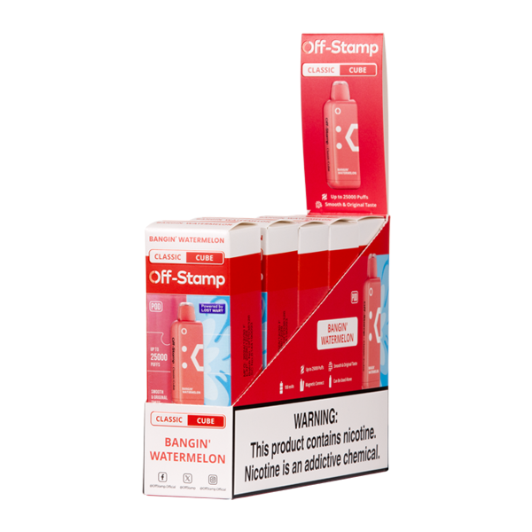 BUY 1 GET 1 FREE Bangin' Watermelon Off Stamp Classic Cube Pod | Vape Mumbai India