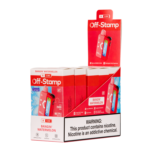 BUY 1 GET 1 FREE Bangin' Watermelon Off Stamp X-Cube Kit | Vape Mumbai India