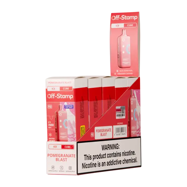 BUY 1 GET 1 FREE Pomegranate Blast Ice Off Stamp Ice Cube | Vape Mumbai India Off Stamp