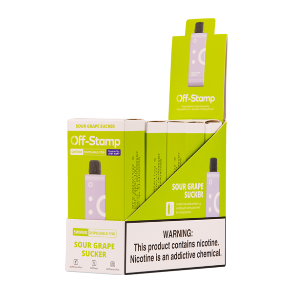 Sour Grape Sucker Off Stamp SW9000 Disposable