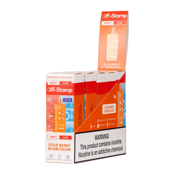 BUY 1 GET 1 FREE Sour Berry Kick Off Stamp Sweet Cube | Vape Mumbai India Off Stamp