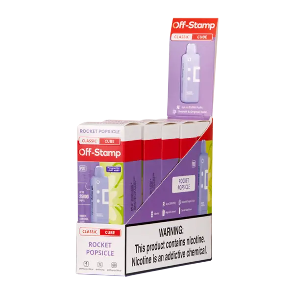 BUY 1 GET 1 FREE Rocket Freeze Off Stamp Classic Cube Pod | Vape Mumbai India Off Stamp
