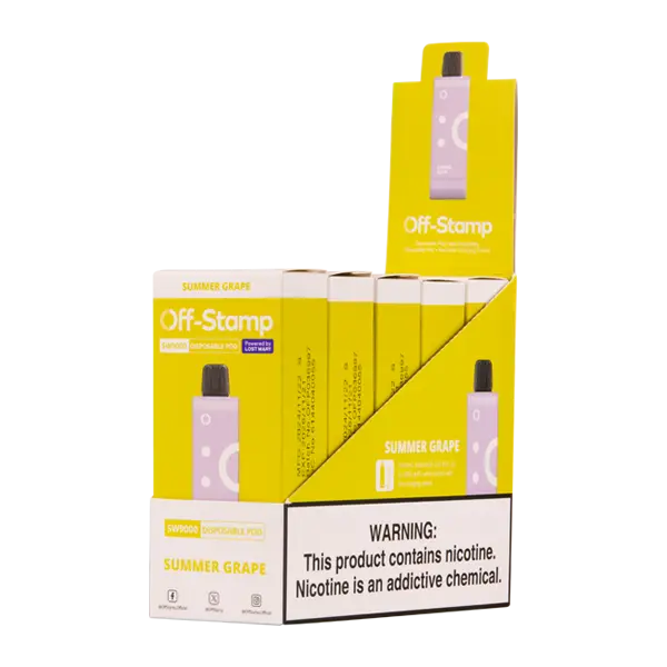 BUY 1 GET 1 FREE Summer Grape Off Stamp SW9000 Disposable | Vape Mumbai India Off Stamp