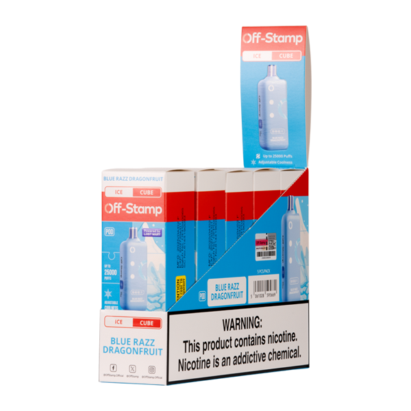 BUY 1 GET 1 FREE Blue Razz Dragonfruit Ice Off Stamp Ice Cube | Vape Mumbai India