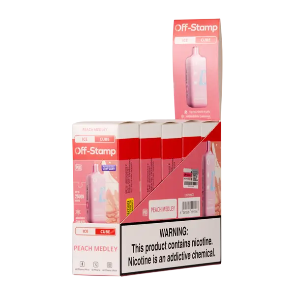 BUY 1 GET 1 FREE Peach Medley Ice Off Stamp Ice Cube | Vape Mumbai India Off Stamp