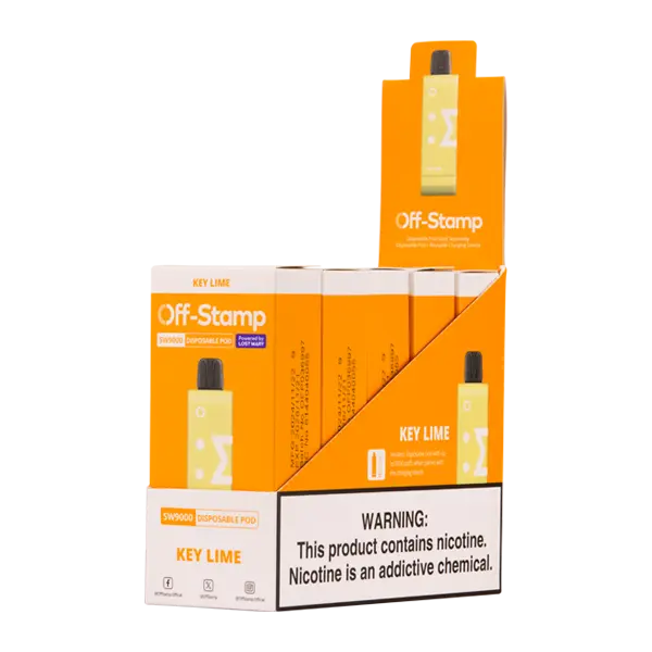 BUY 1 GET 1 FREE Key Lime Off Stamp SW9000 Disposable | Vape Mumbai India Off Stamp